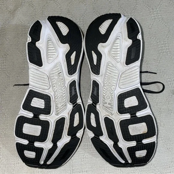 Hoka bondi 7  Black and White Athletic Shoes - Picture 5 of 5